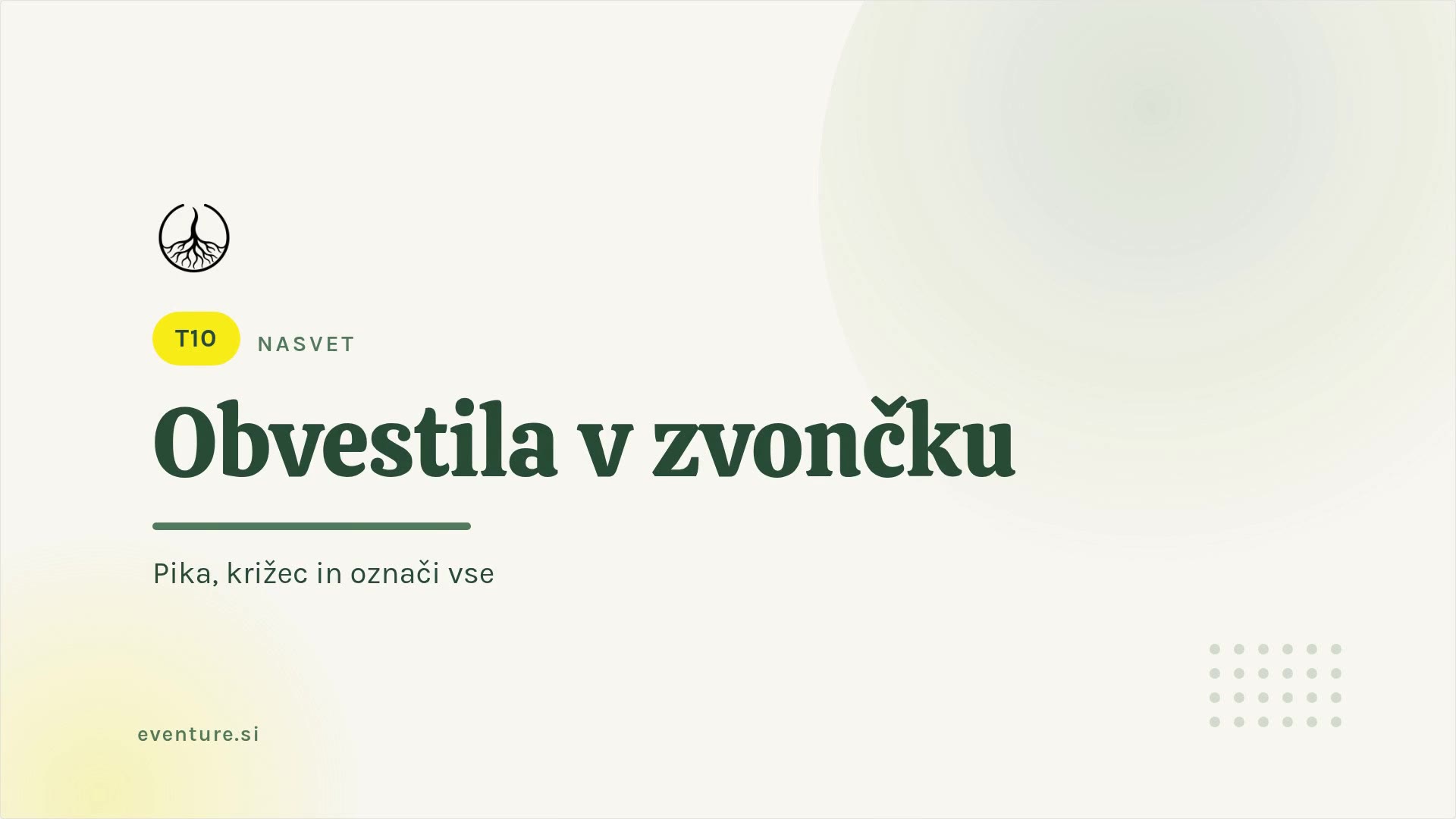 Nasvet: obvestila v zvončku