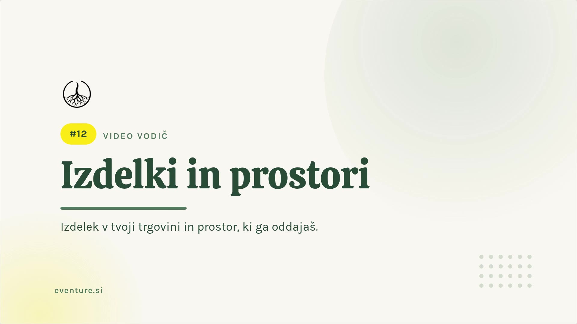 Izdelki in prostori
